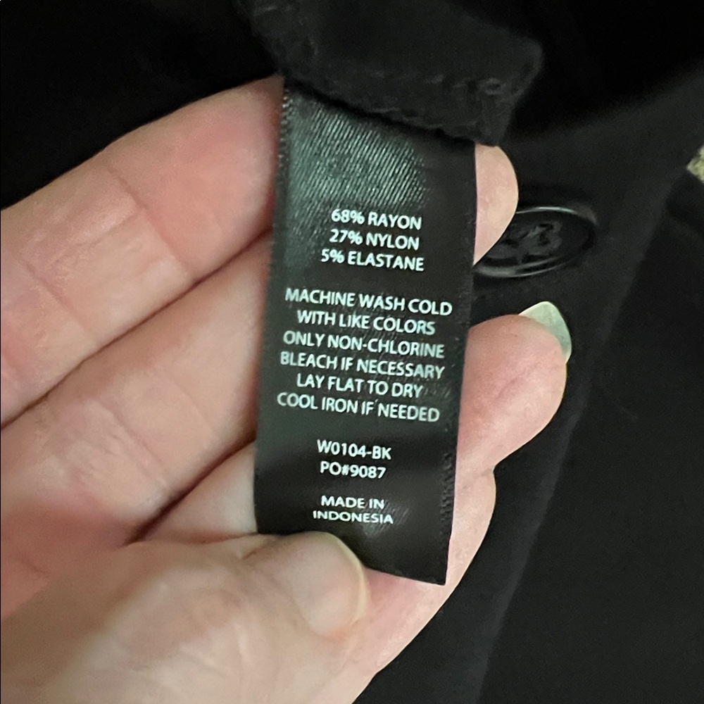 Betabrand Pull On Black Stretch Work Pants - Picture 4 of 9